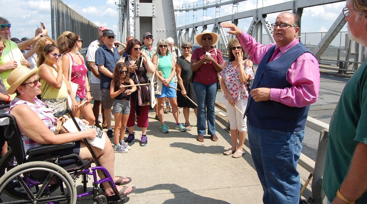 Bridge Music tour on the Mid Hudson Bridge, Poughkeepsie