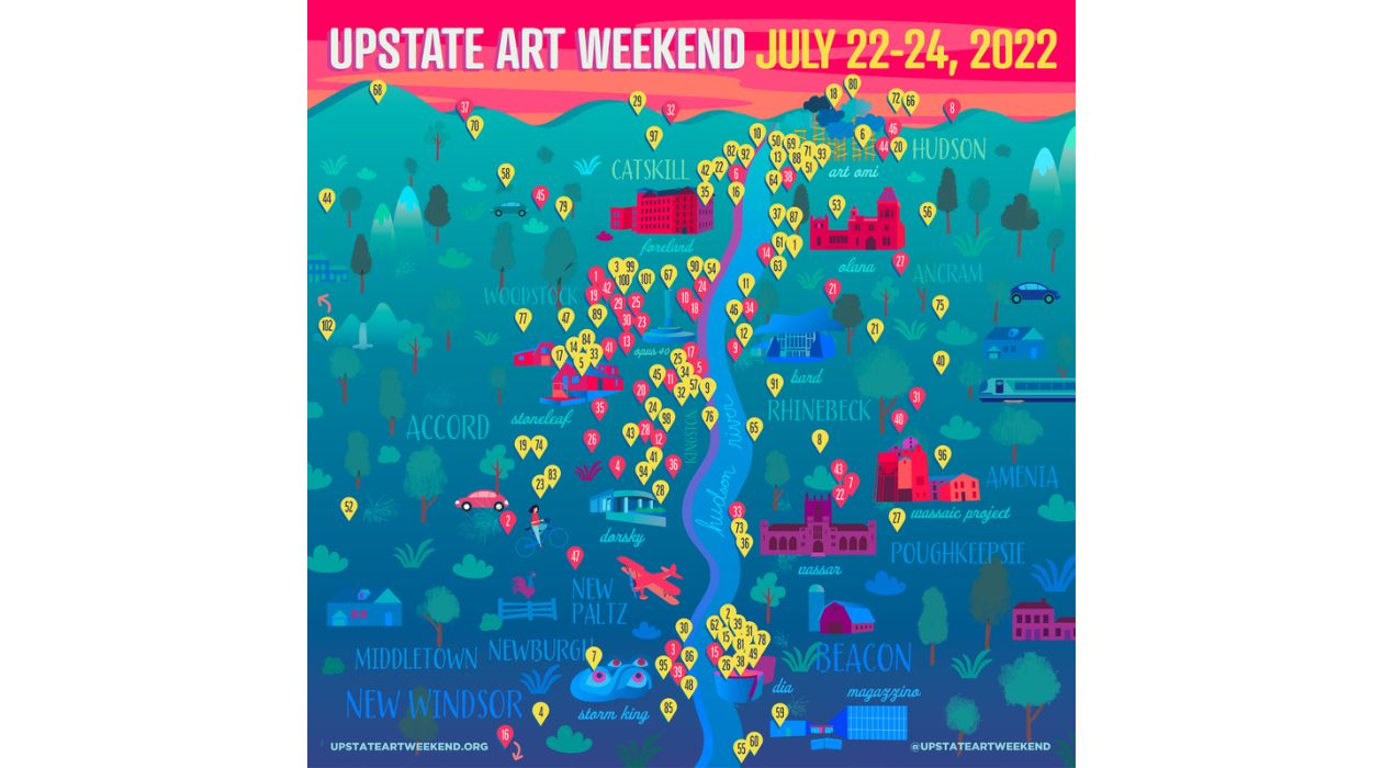 Map of Upstate Art Weekend